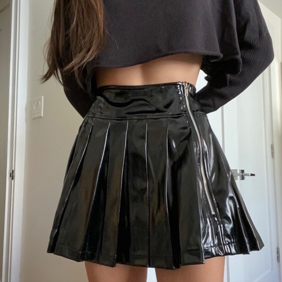 Latex Mini Skirts